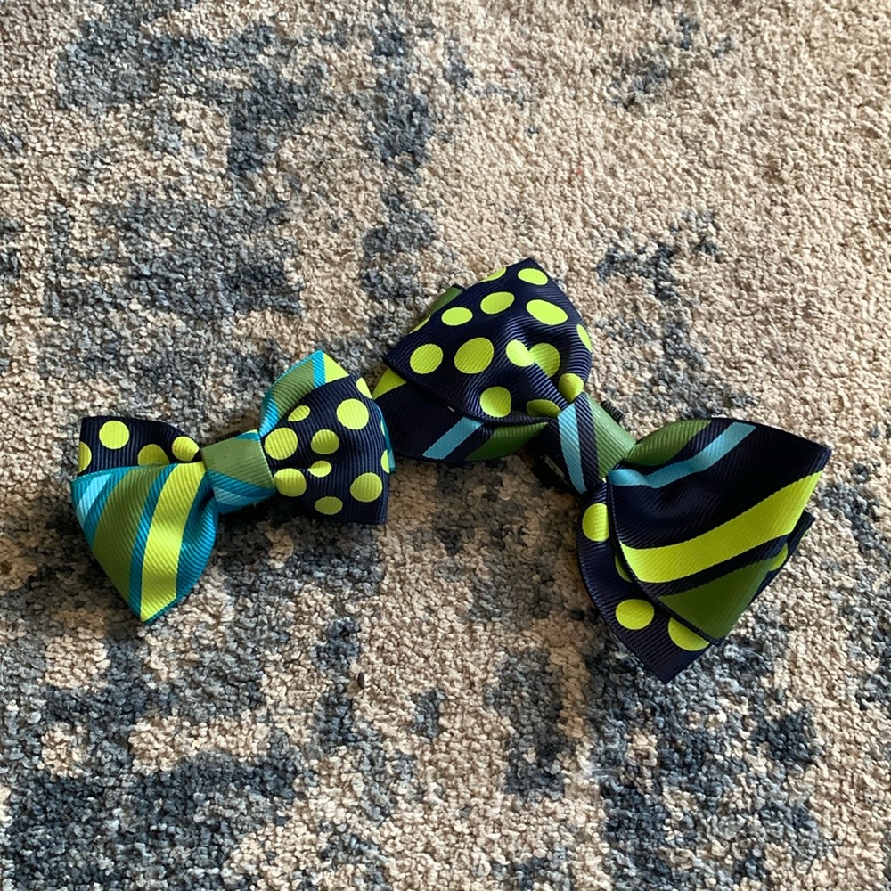 Set of 2 Dog Collar Bow ties